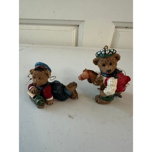 Vintage Kirkland Signature Collectible Teddy Bear Gift Ornaments Lot Of 8 - Picture 3 of 5